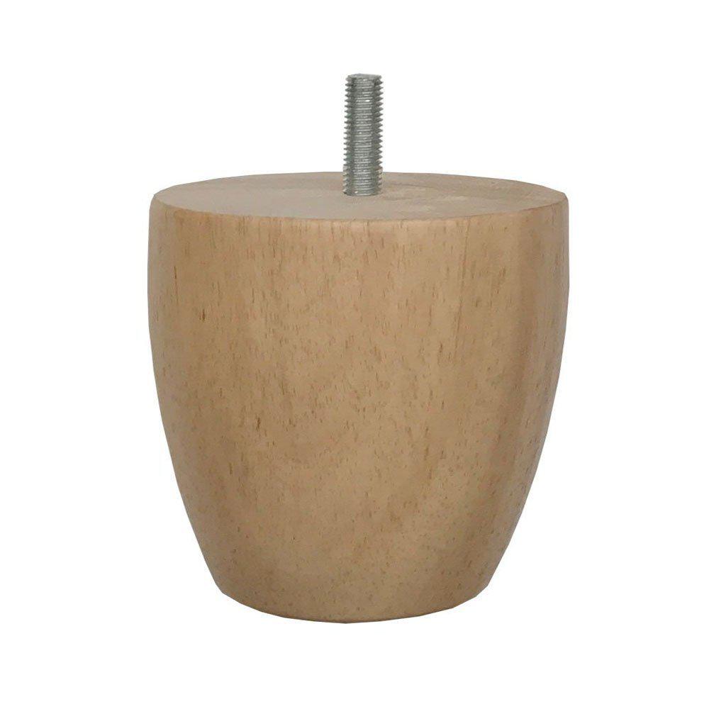 Ronde houten meubelpoot 8 cm (M8)