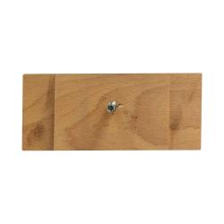 Rechthoekige grijze houten meubelpoot 11 cm (M8)