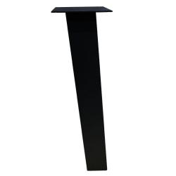 Set 4 zwarte schuine tafelpoten 72 cm (koker 10 x 10 cm)