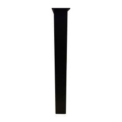 Zwarte U tafelpoot 73 cm (koker 8 x 8)