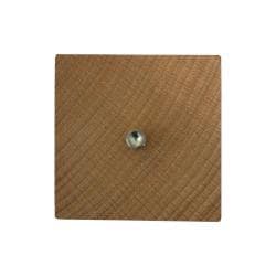 Meubelpoot  taps 7,5 bij 7,5 cm en hoogte 11,5 cm  van massief hout (M8) 
