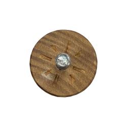 Grenen houten ronde meubelpoot 15 cm (M8)