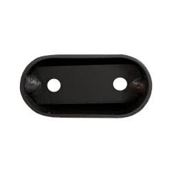 Zwarte ovale meubelpoot 5 cm